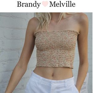 Brandy Melville floral tube top